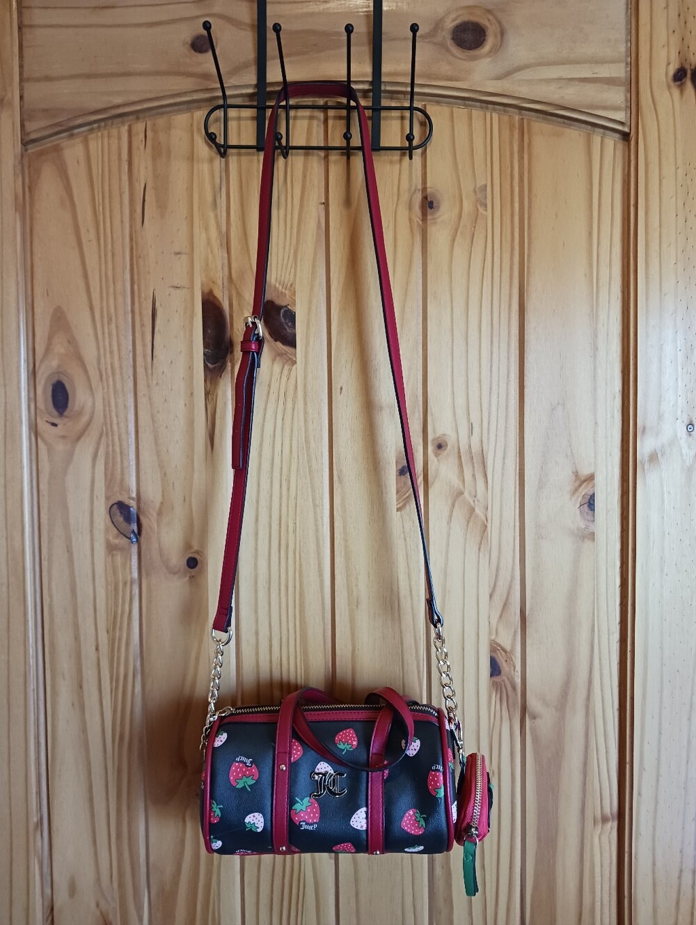 Juicy Couture - Strawberry Print Barrel Bag - Picture 2 of 10